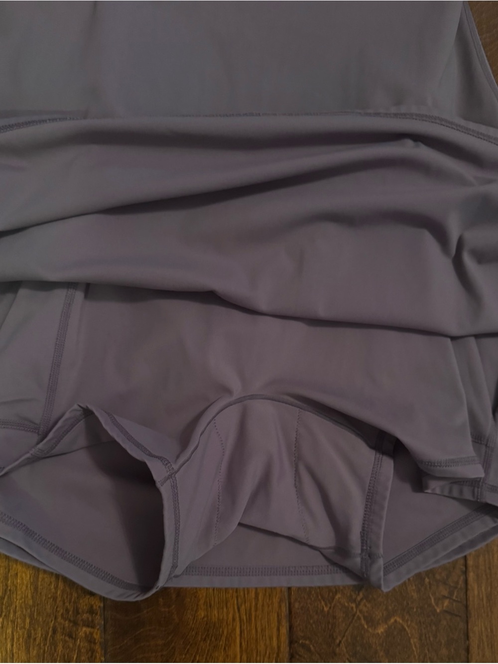 HALARA 2 in 1 Activity Dress Dusty Lavender Built in Bra & Shorts Small - Picture 3 of 7
